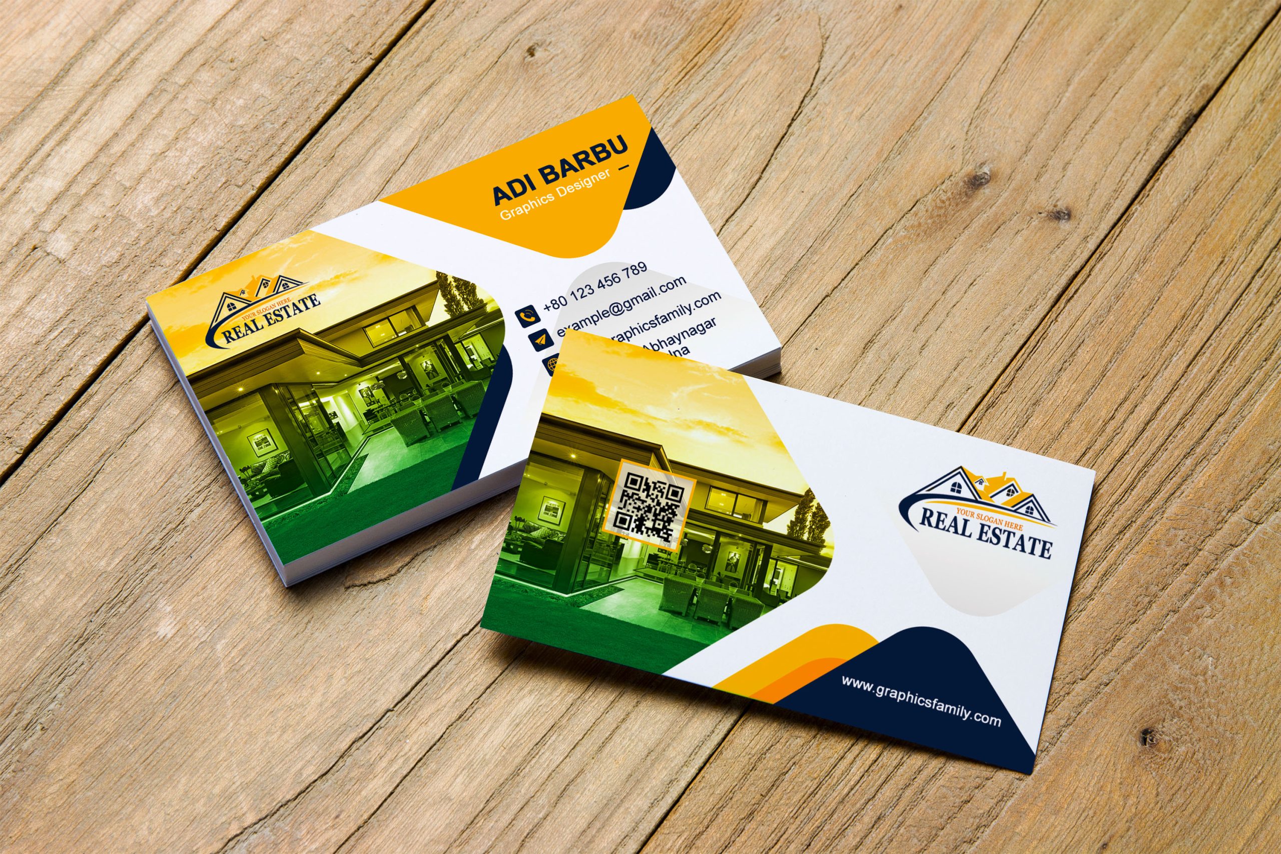 Free Real Estate Agent Business Card Design – GraphicsFamily For Real Estate Business Cards Templates Free