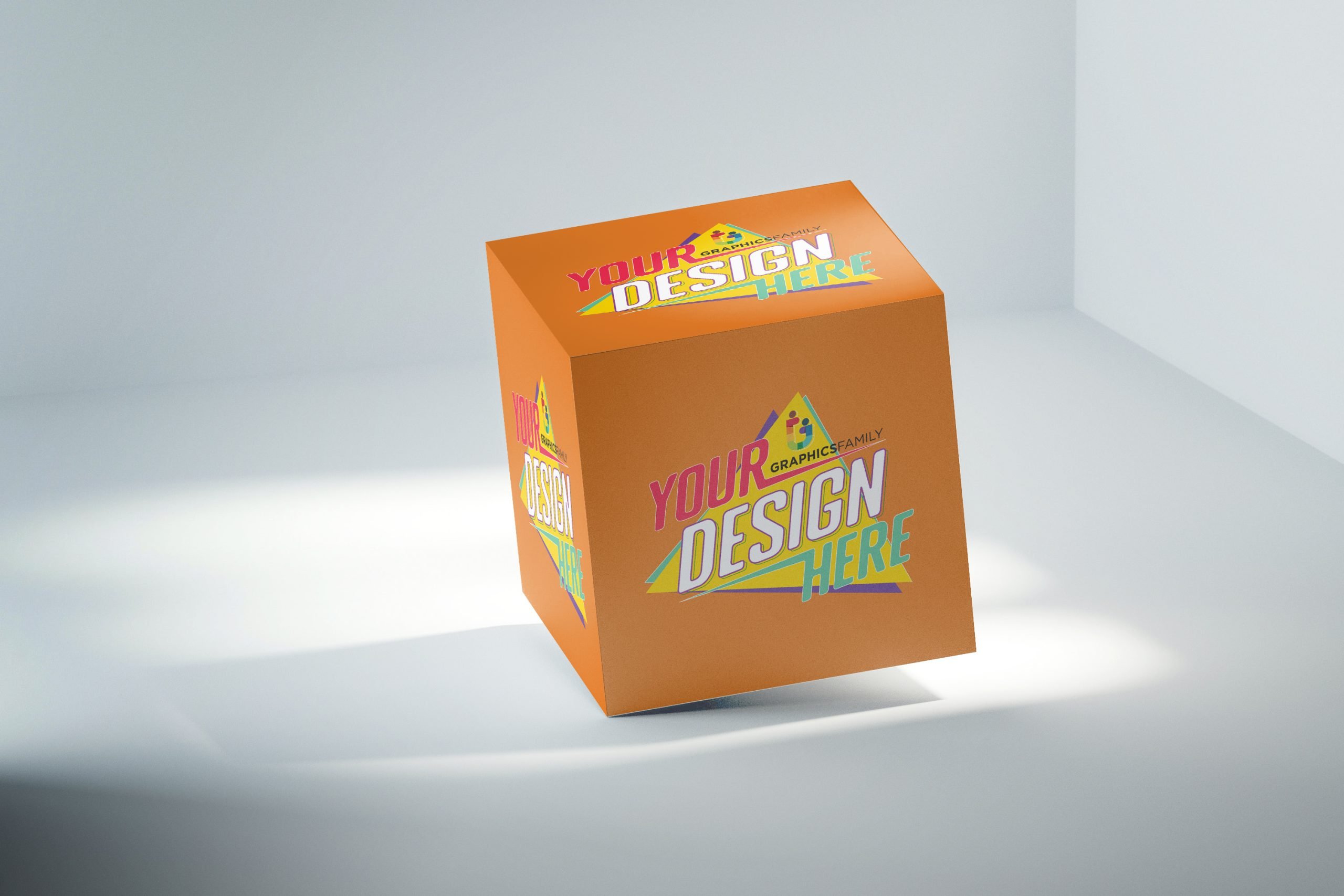 Square Box Design Mockup free