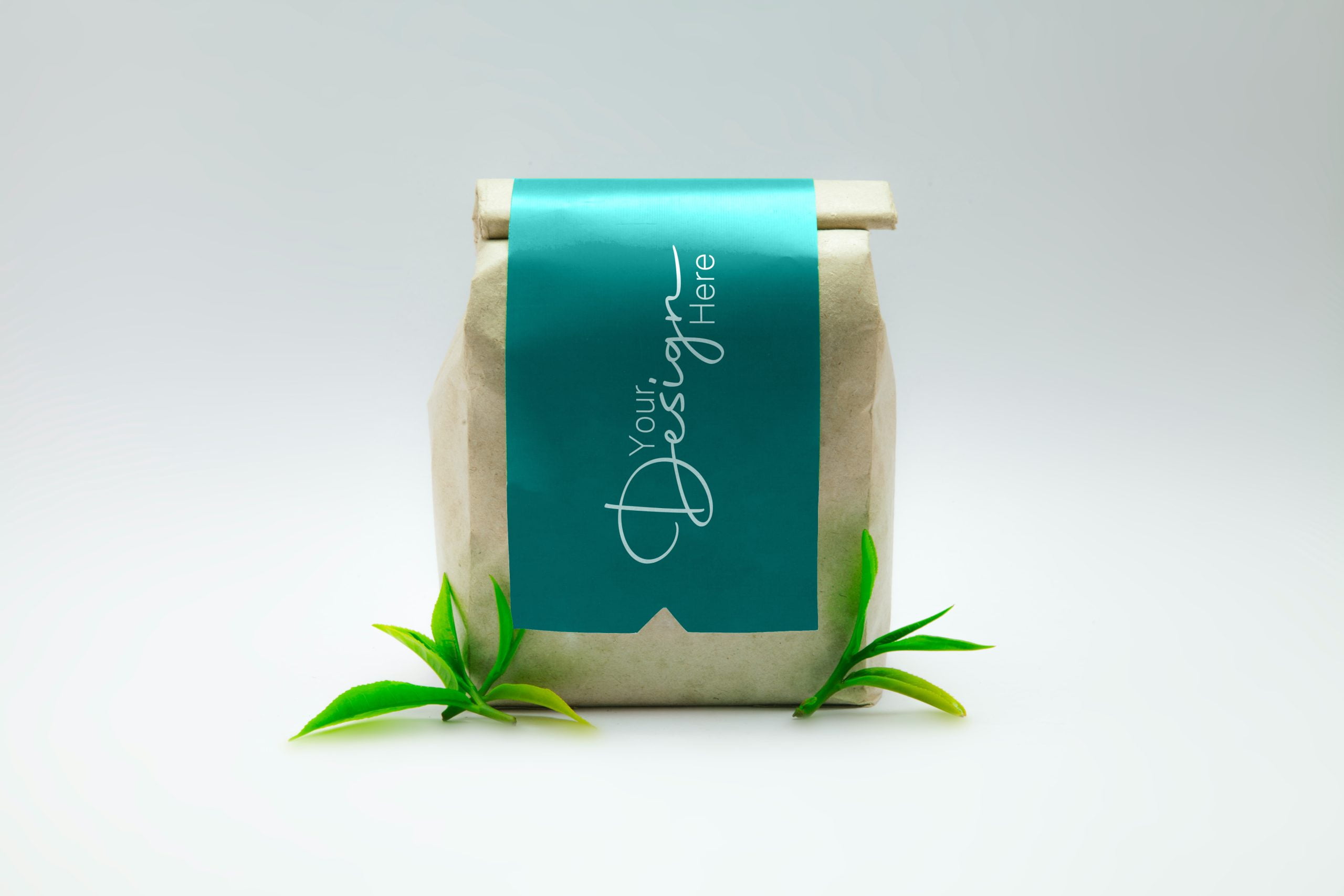 Tea bag Label Design Mockup free