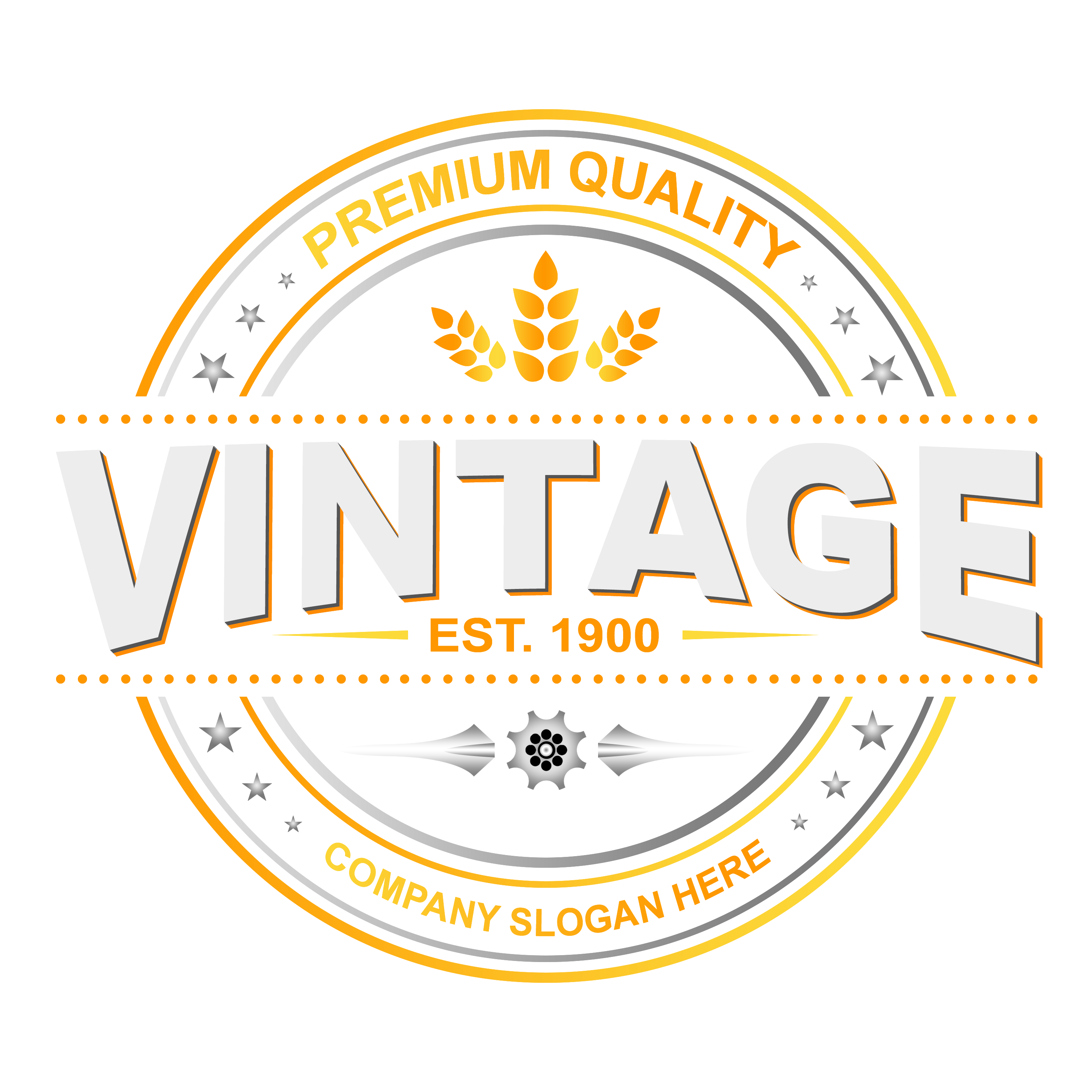 vintage logo template png