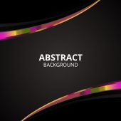 Abstract Black Colorful Background Design