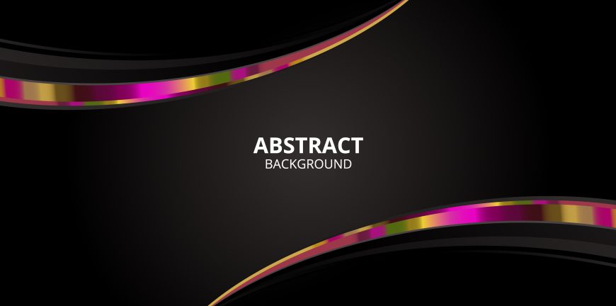 Abstract Black Colorful Background Design