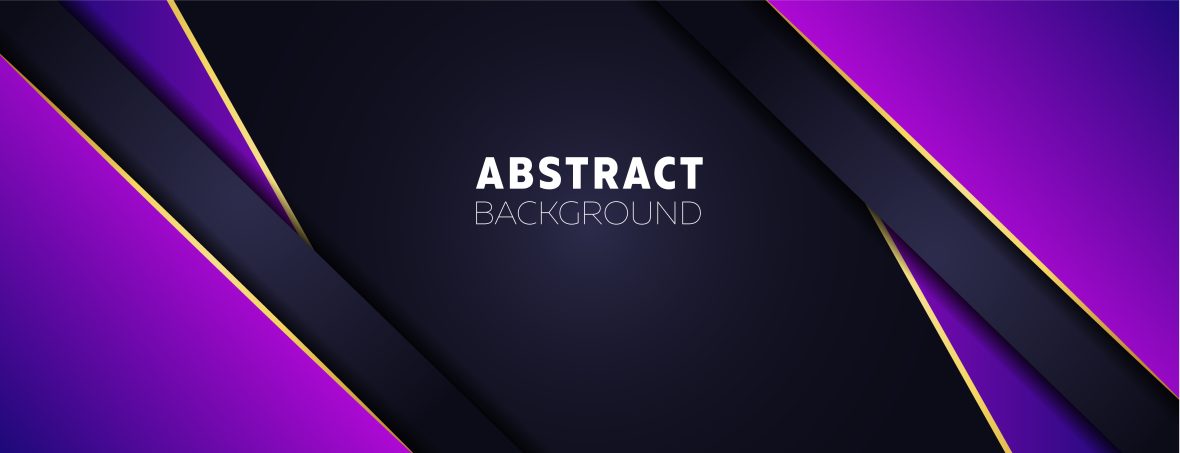 Abstract black with purple gradient background