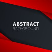 Abstract black with red geometric shapes background