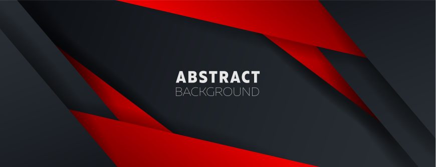 Abstract black with red geometric shapes background