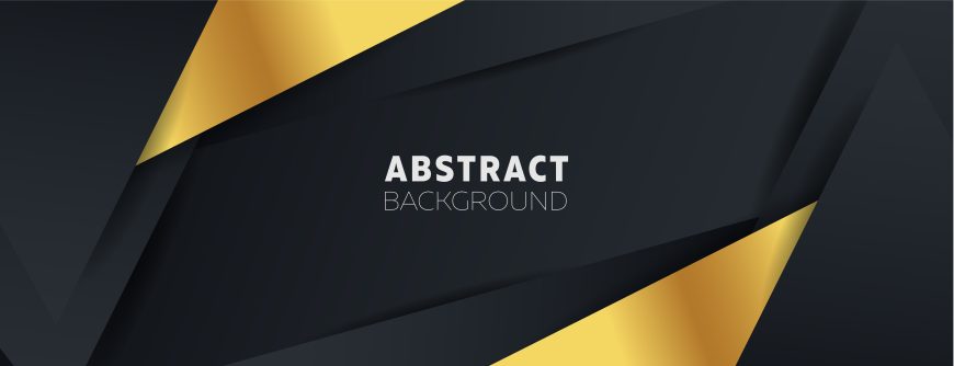 Black and Golden Futuristic Background Template