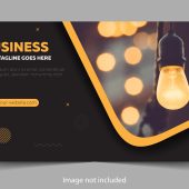Branding Facebook cover and web banner template