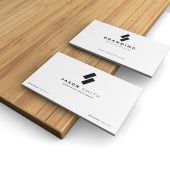 Business Card Mockup on Modern Desk