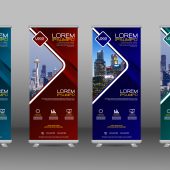 Business rollup banners for marketing