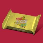 Chocolate Wrapper Design Mockup