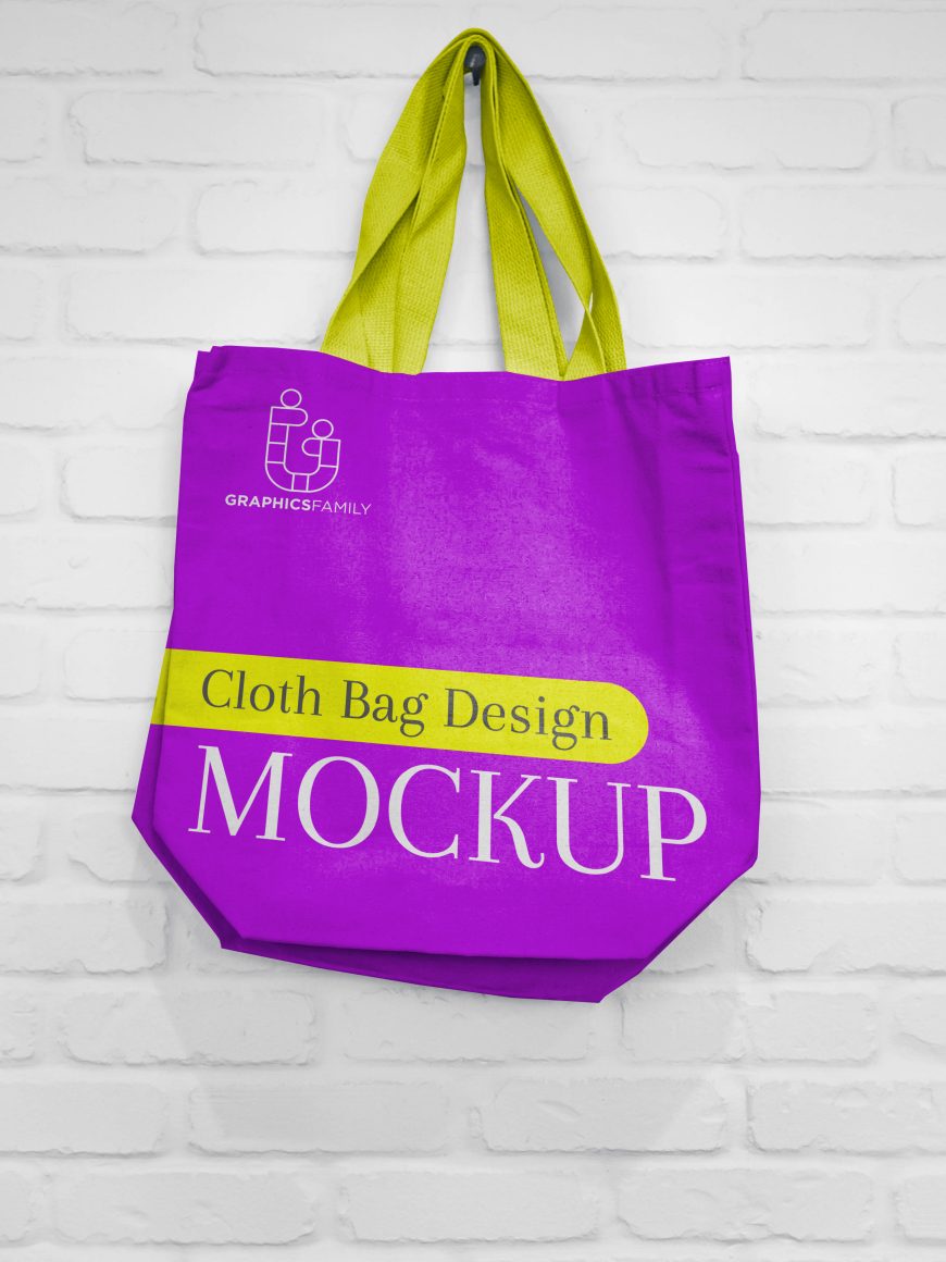 Cloth bag Design Mockup download