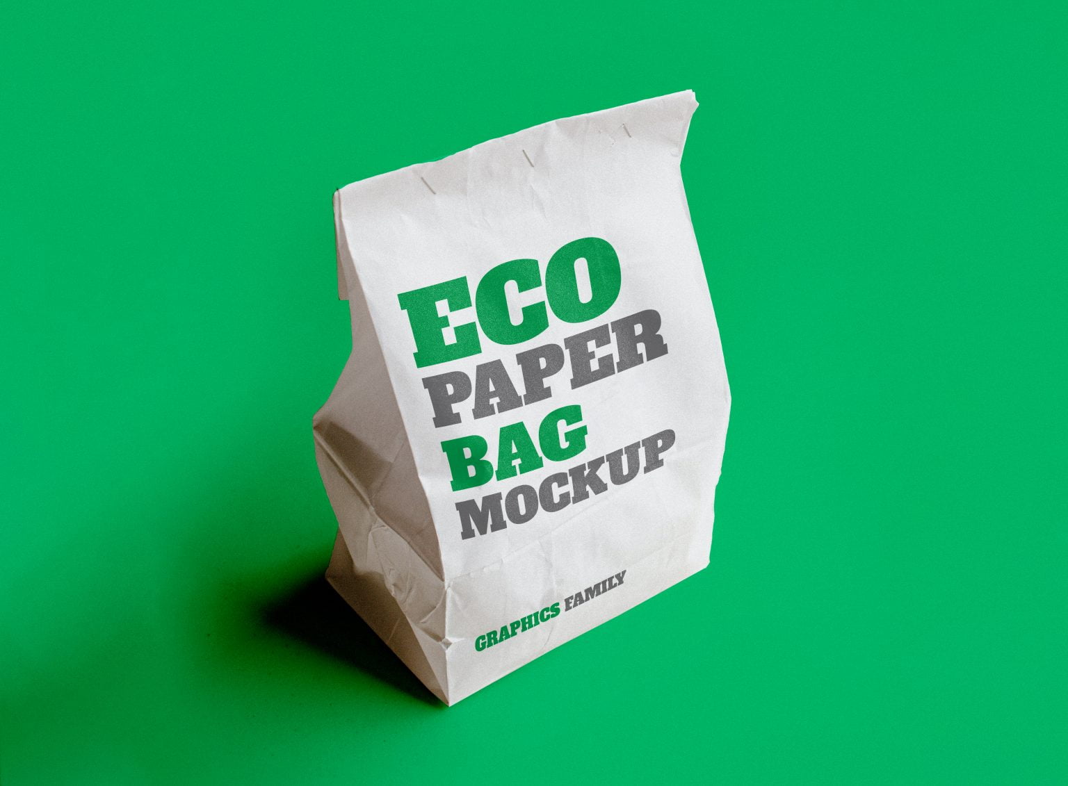 Eco Paper Bag Mockup GraphicsFamily