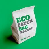 Eco Paper Bag Mockup