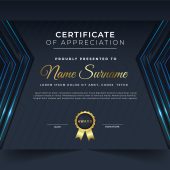 Editable Elegant Certificate Template