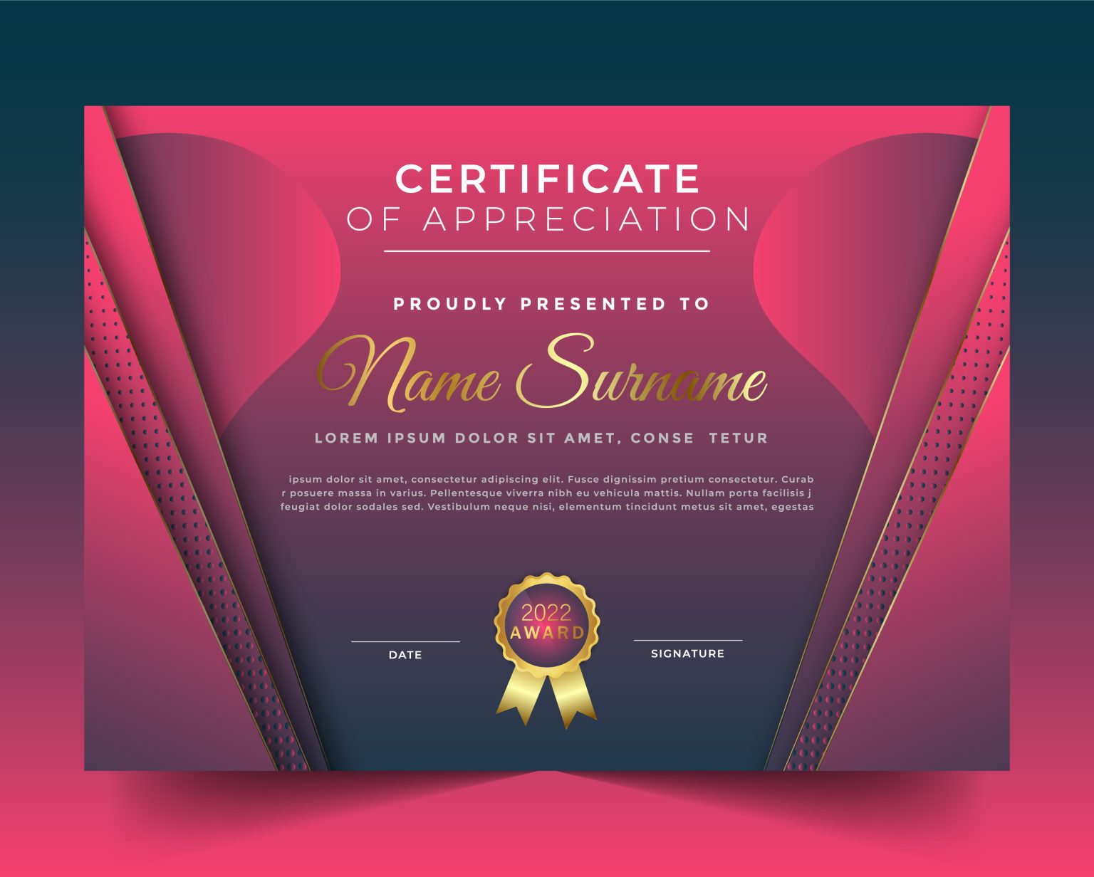 Elegant Style for Certificate Template – GraphicsFamily