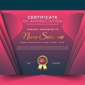 Elegant Style for Certificate Template