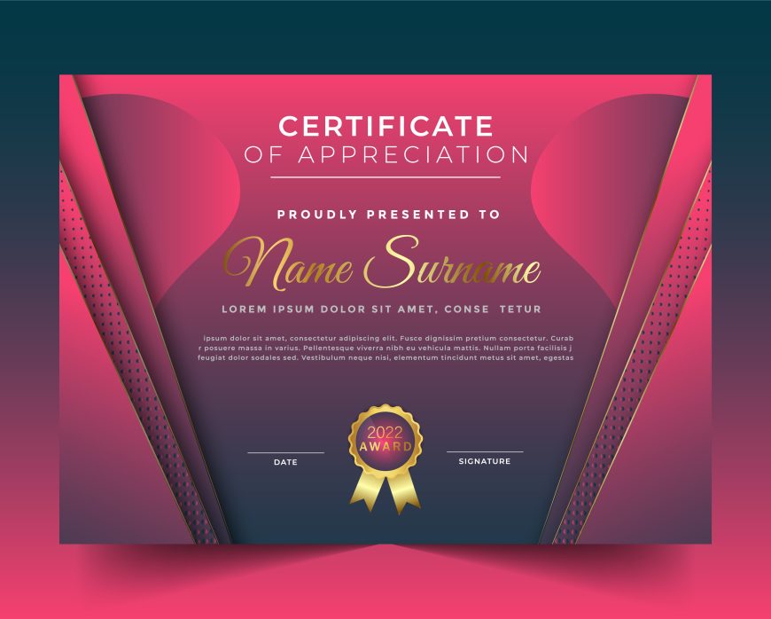 Elegant Style for Certificate Template
