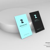 Elegant and modern business card mockup