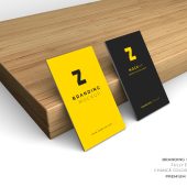 Elegant realistic wooden background business card