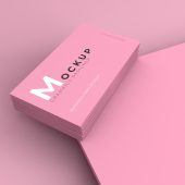 Feminine Business Card Mockup