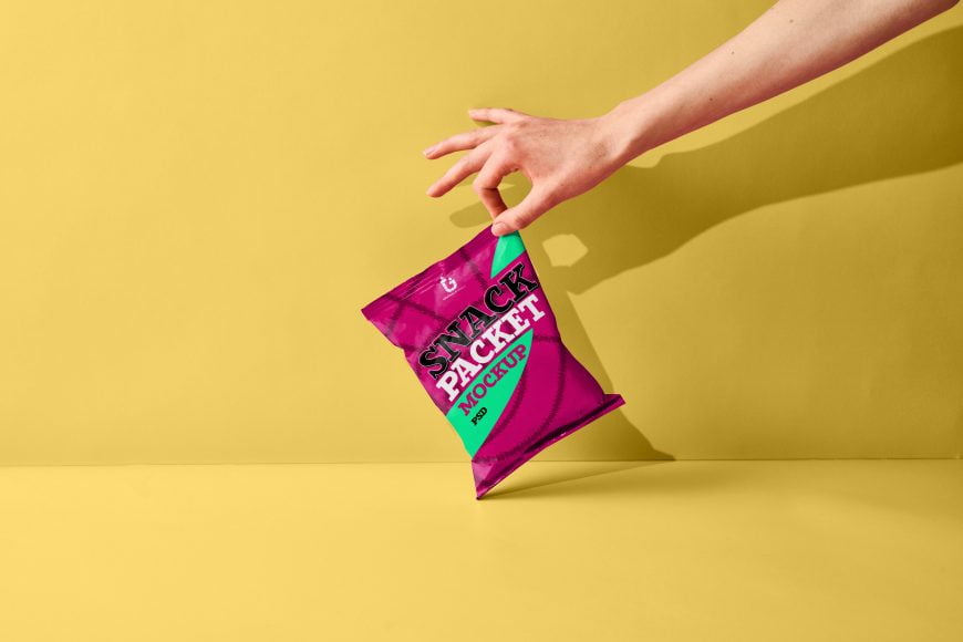 Food Snack Packaging Mockup – GraphicsFamily