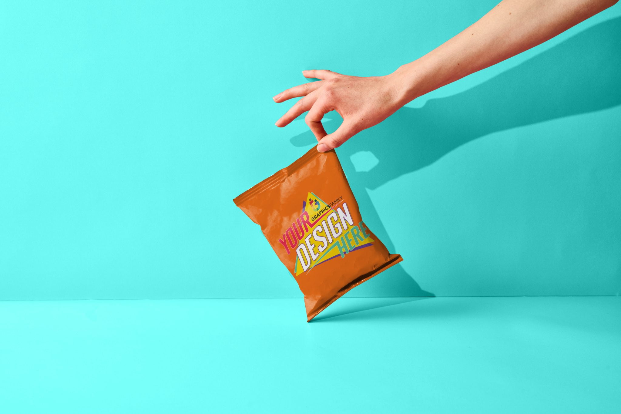 Food Snack Packaging Mockup GraphicsFamily