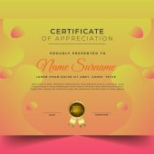 Free Colorful Certificate Template