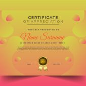 Free Colorful Certificate Template