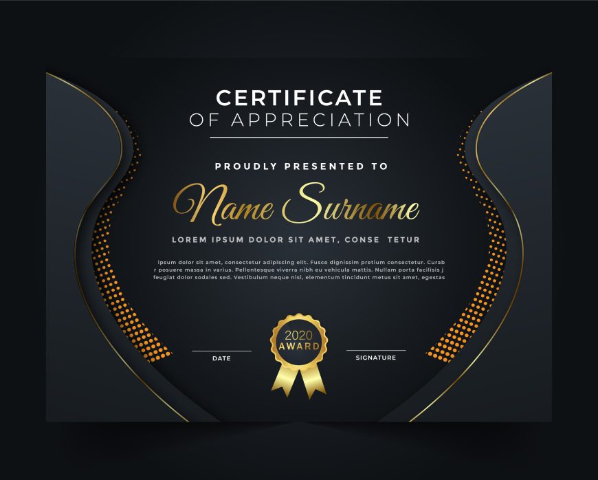 🔷 🧑🏼‍🎓 Certificate of Honor Template – GraphicsFamily