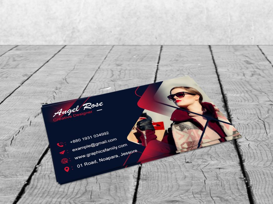 Free Fashion Business Card Template – GraphicsFamily