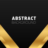 Free Golden and Black Abstract Background Vector