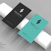 Free Modern Business Card Mockup