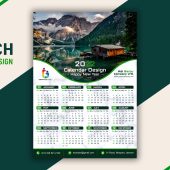 Free 2022 Modern Calendar Design Template