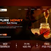 Honey Web Banner Design