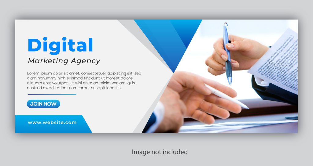 Marketing Agency Banner Template – GraphicsFamily
