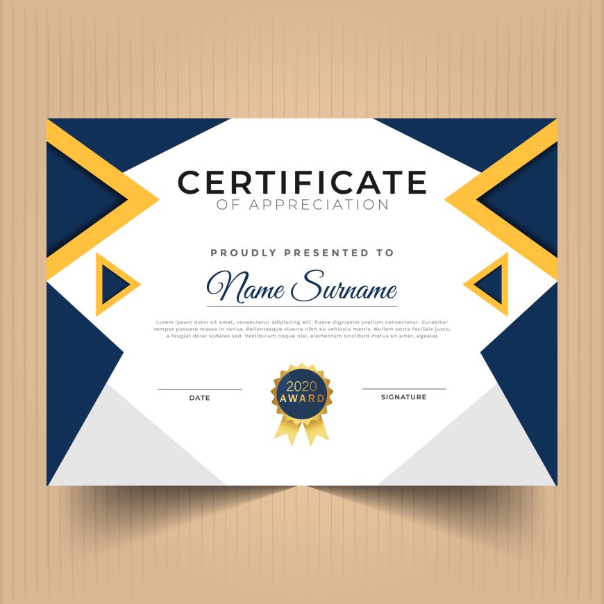 Modern Award Certificate Template