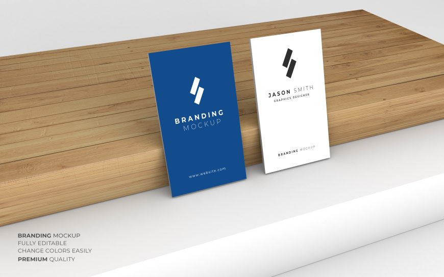 Modern Wood Business Card Template