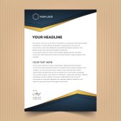 Modern corporate letterhead template