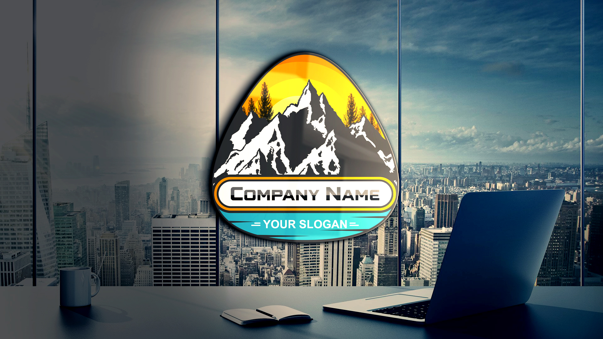 Mountain Badge Logo Template Download