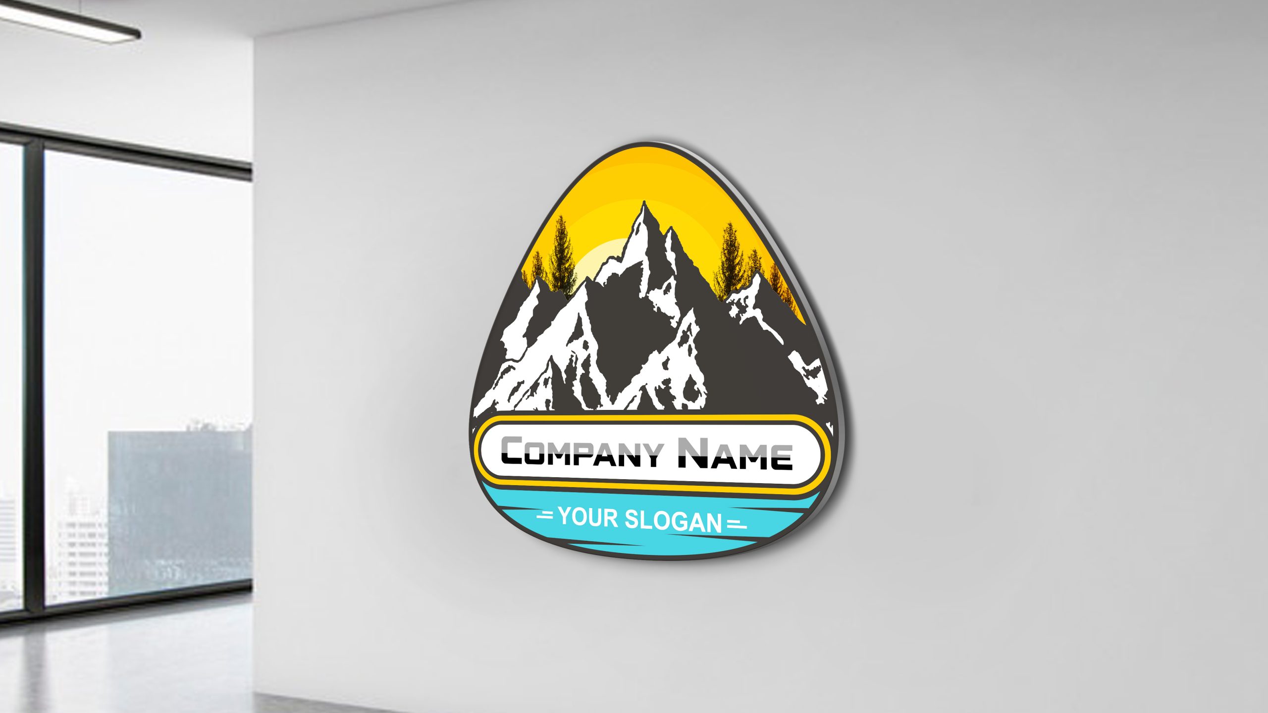 Mountain Badge Logo Template