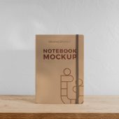 Notebook Embossed Effect Cover Mockup