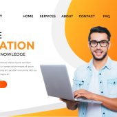 Online Education Landing Page Design
