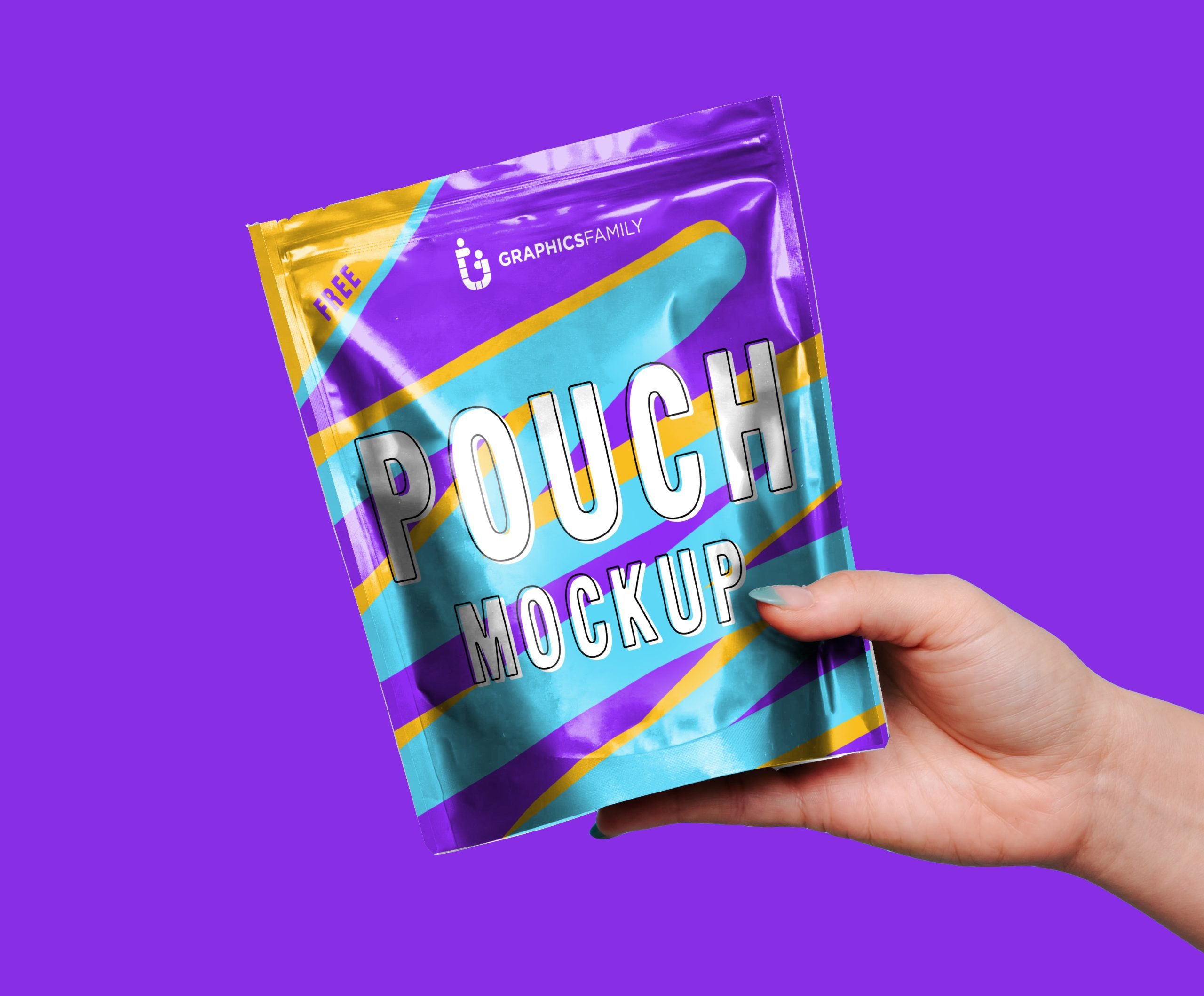 Pouch Design Mockup download