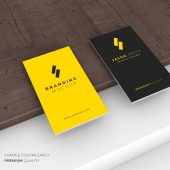 Premium business card design mockup