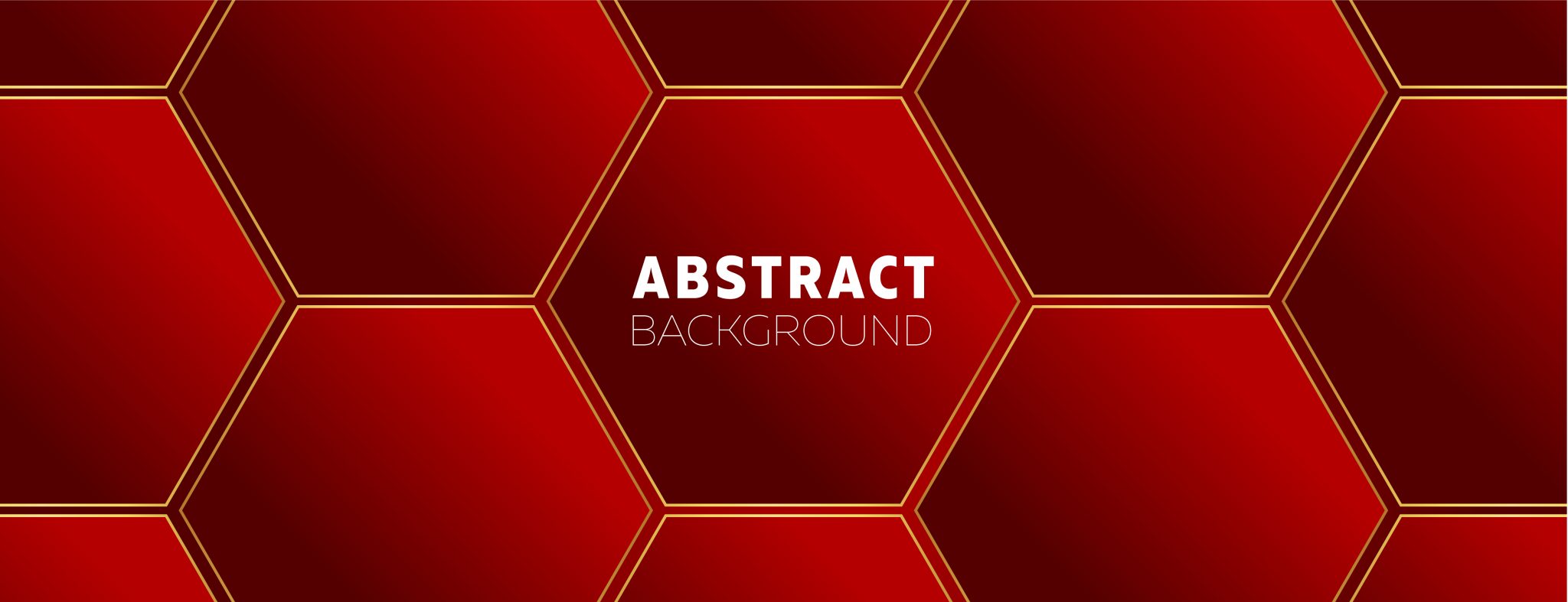 Red Abstract Background with Hexagons – GraphicsFamily