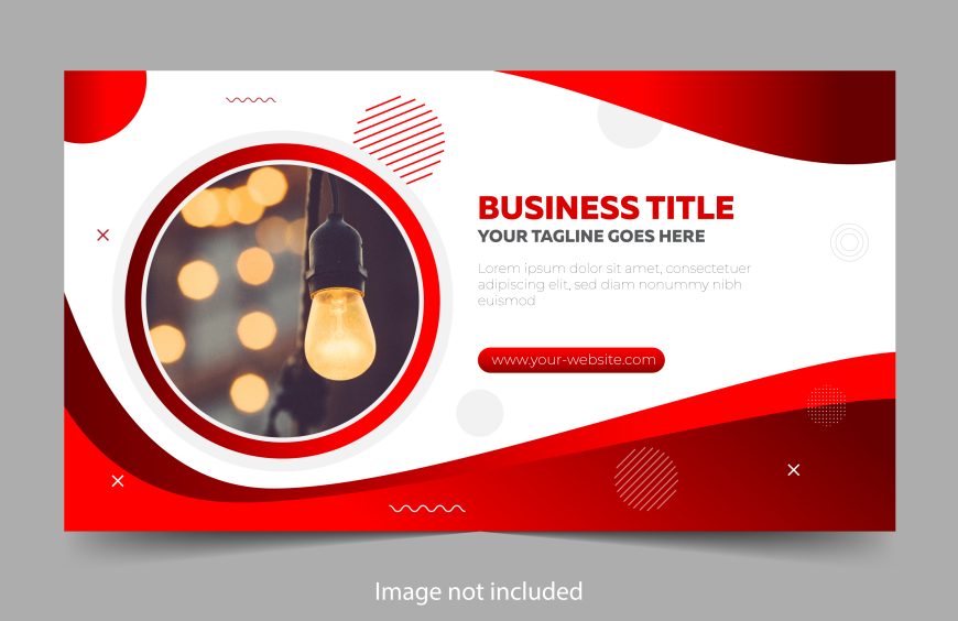 Red Business Cover Template for Facebook