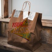 Restaurant Delivery Eco Bag Design Mockup