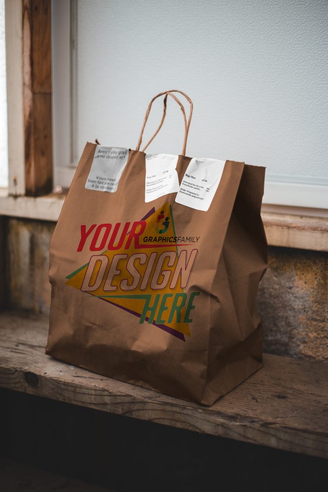 Restaurant Delivery Eco Bag Design Mockup