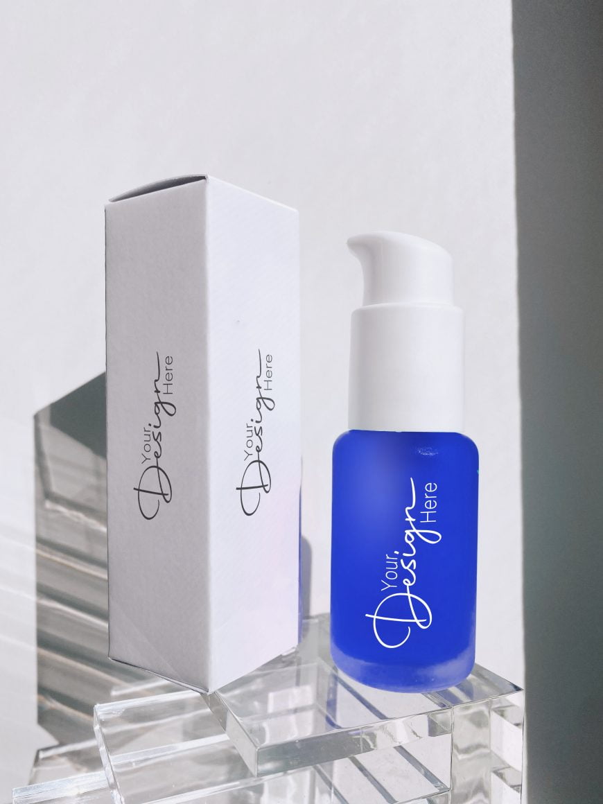 Serum Bottle Design Mockup GraphicsFamily