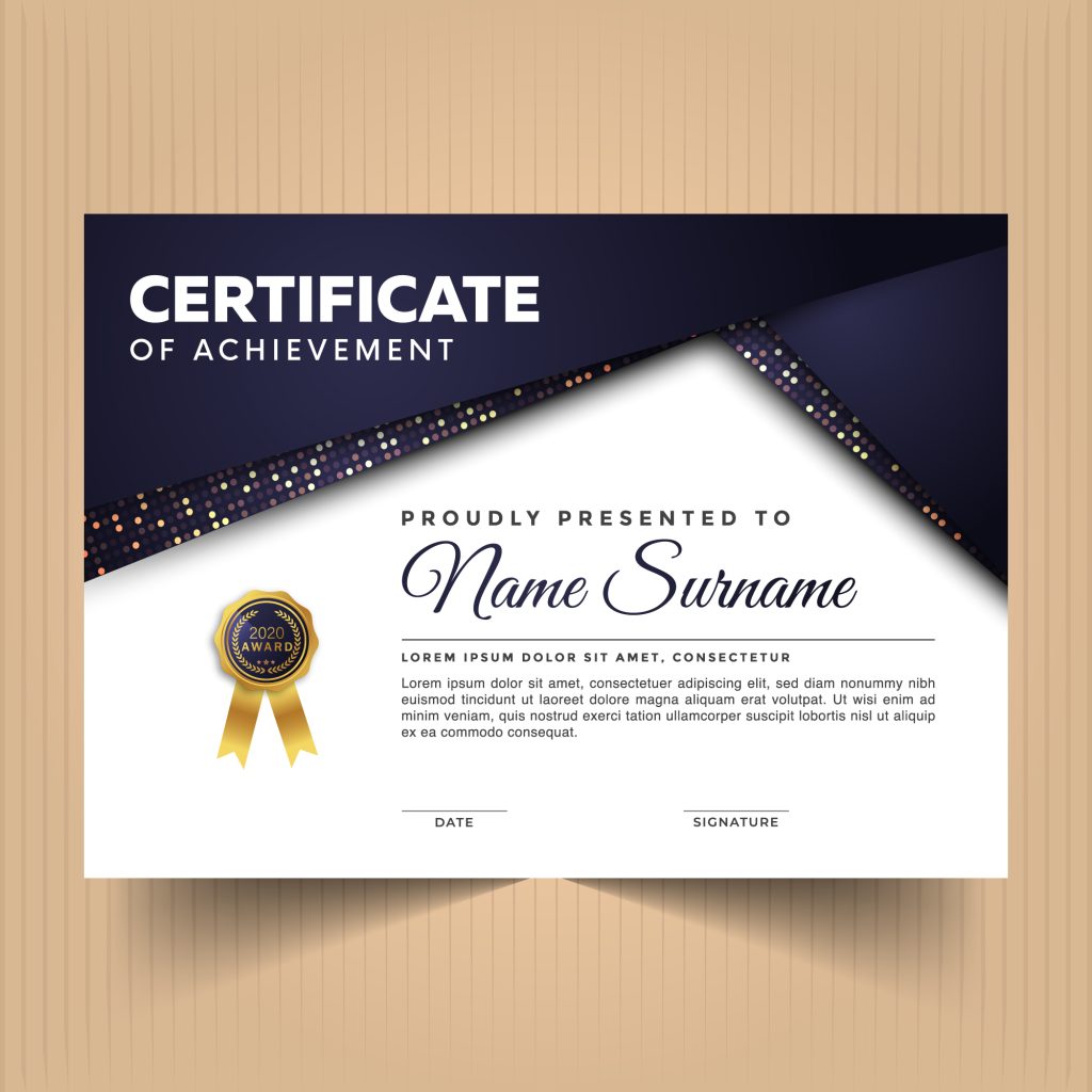 142+ Free Certificate Templates Download - GraphicsFamily